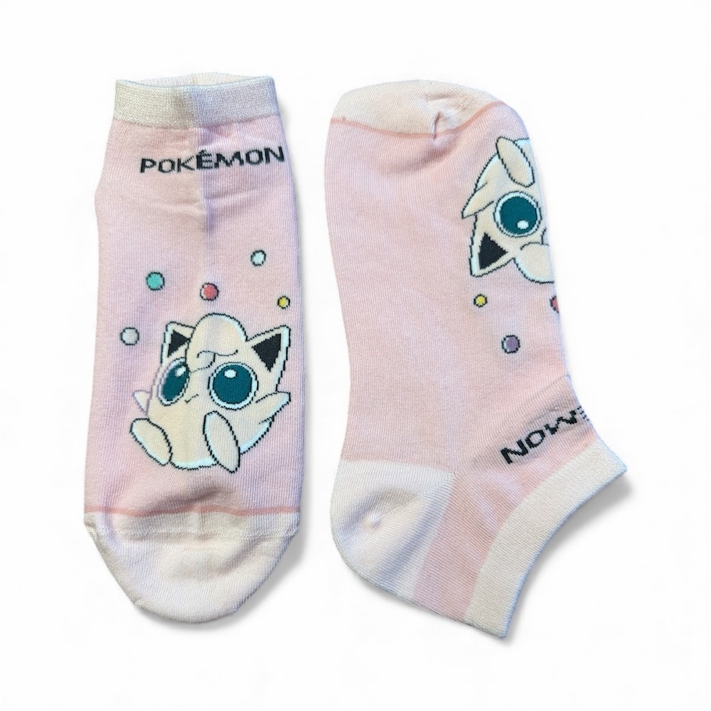 Pokémon Jigglypuff Pink Ankle Socks